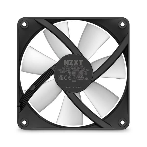Nzxt F120 RGB Core 120mm Cabinet Fan - Black (Single Pack)